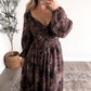 Moody Romance Floral Maxi Dress