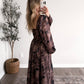 Moody Romance Floral Maxi Dress