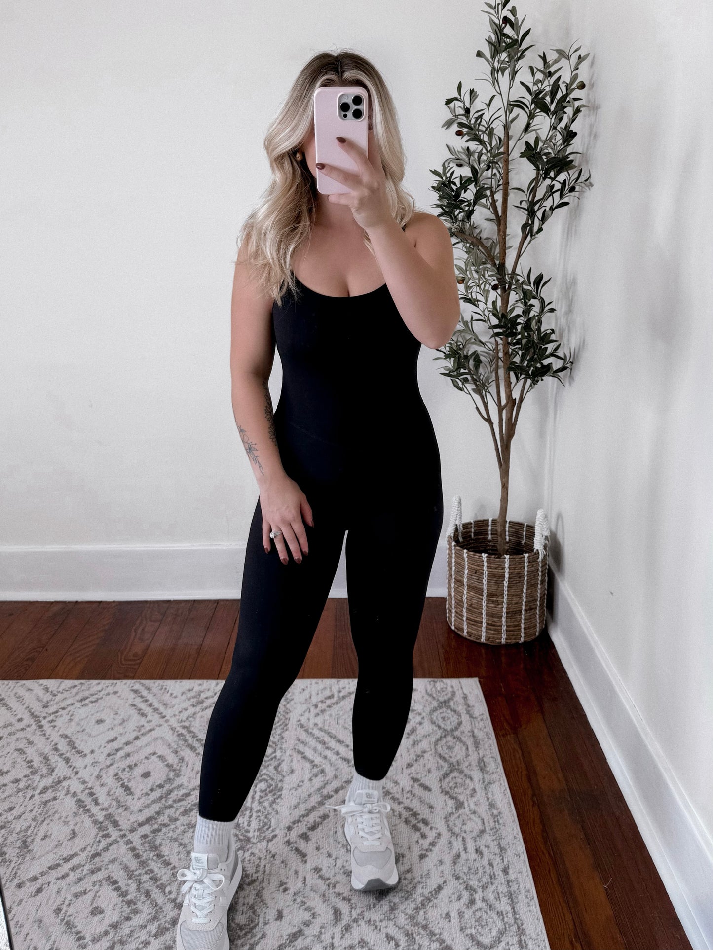 Butter Soft Athleisure Jumpsuit / Black