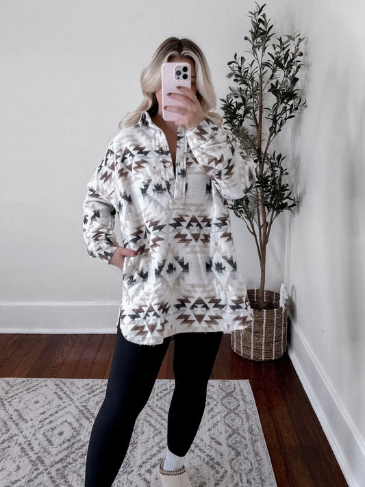 Aztec Mountain Outerwear Pullover