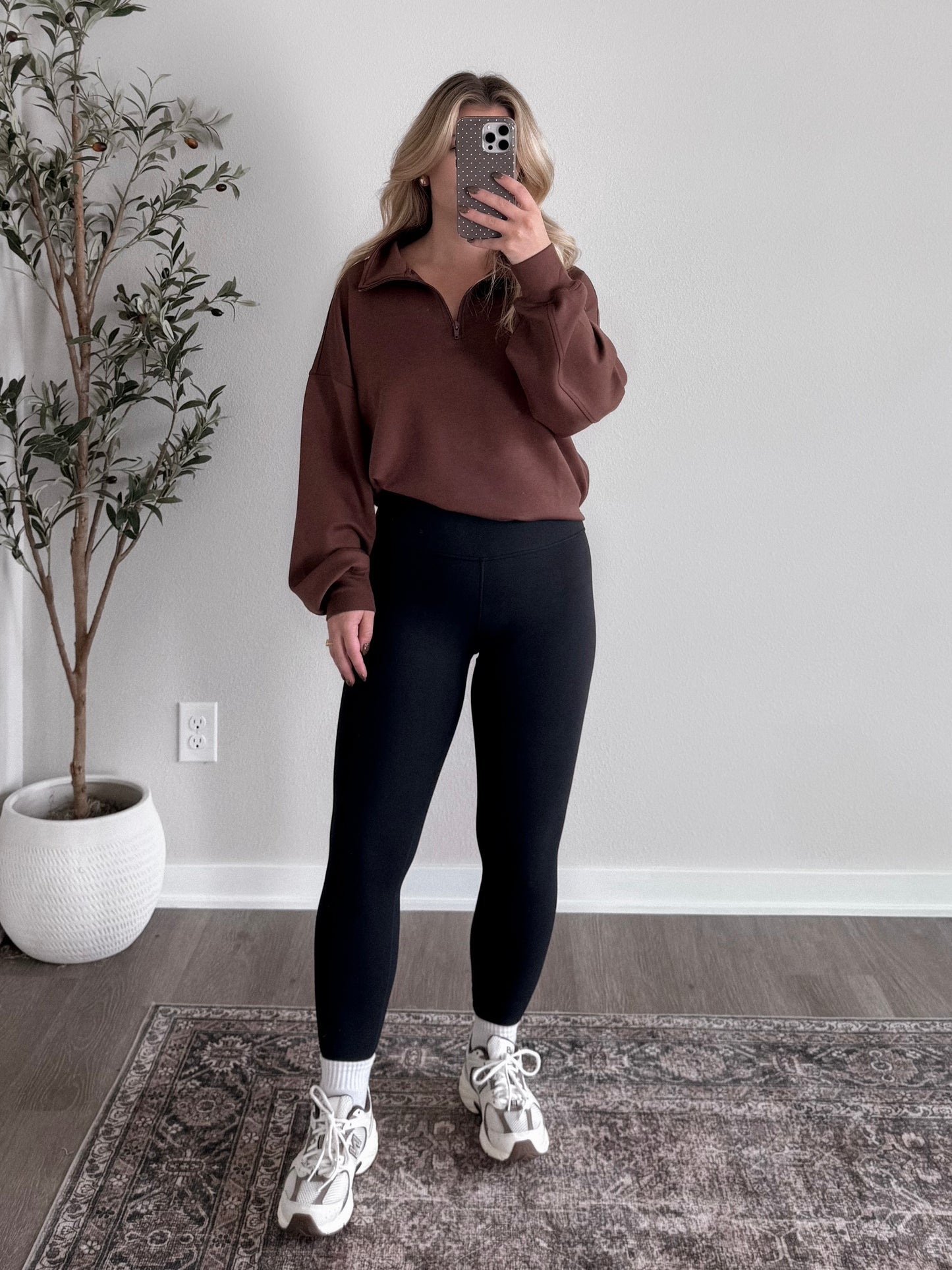 Base Scuba 1/2 Zip Pullover / Brown