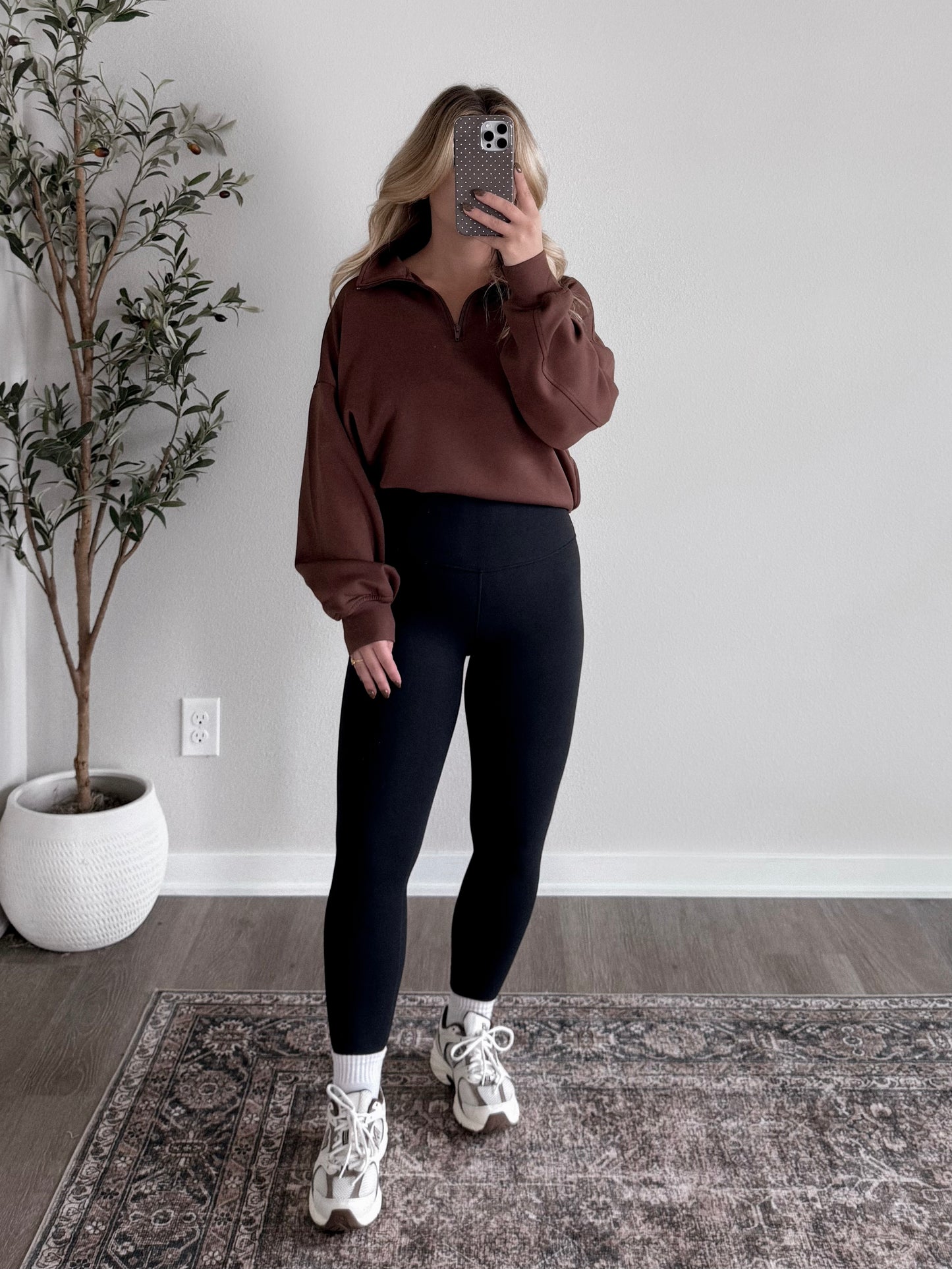 Base Scuba 1/2 Zip Pullover / Brown