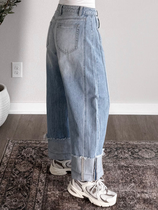 Hunter High Rise Barrel Jean