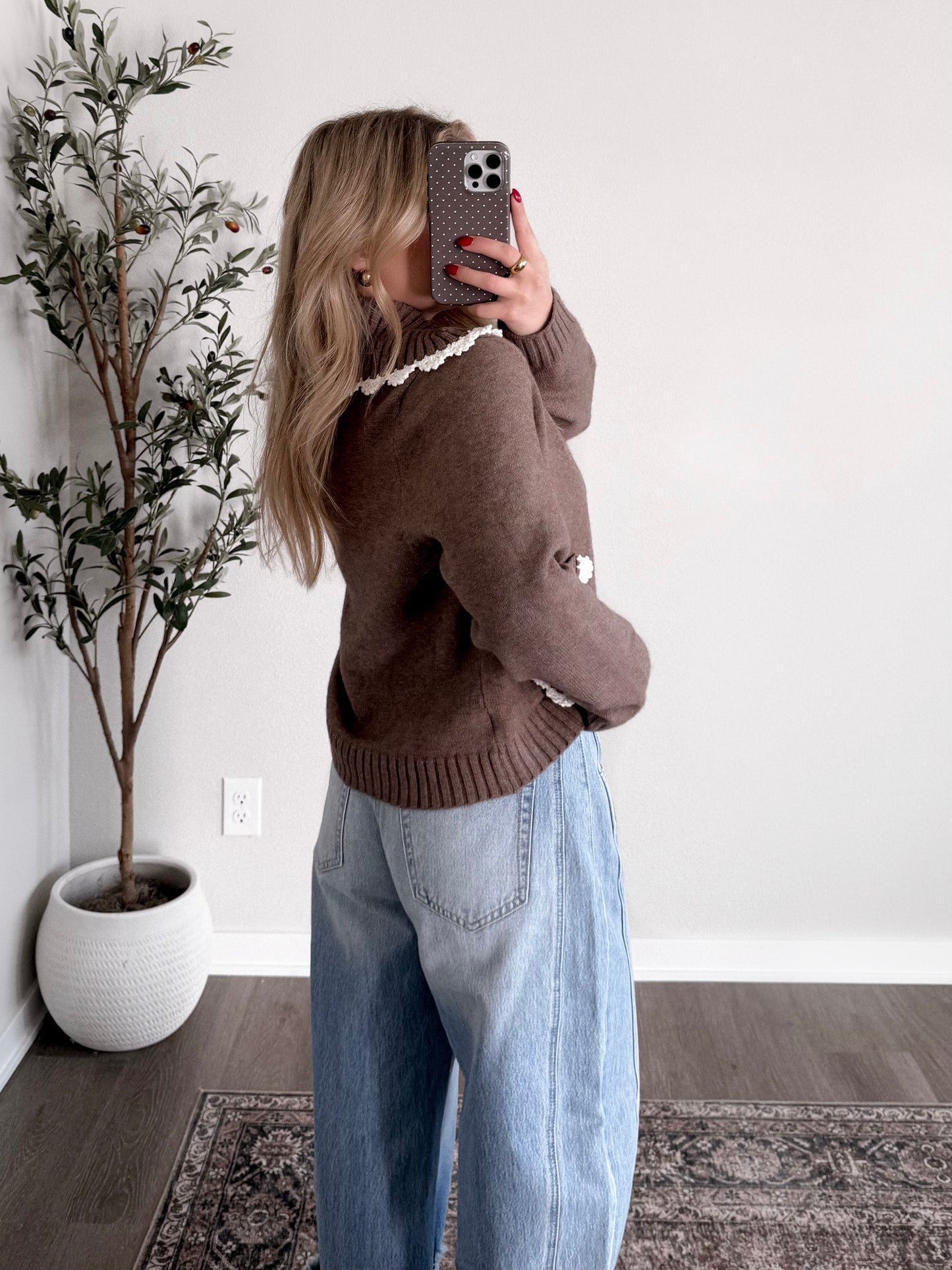 Morning Chai Collared Sweater