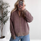 Plush Chenille Zip Up