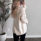 Element Ribbed Tunic Sweater / Cream