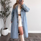 Winter Estate Denim Trench Coat