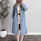 Winter Estate Denim Trench Coat
