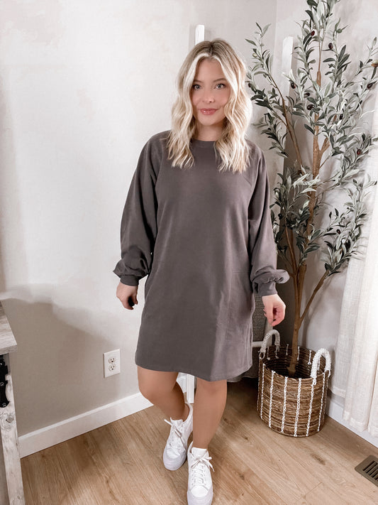 Oversize Lover Sweatshirt Dress Final Sale