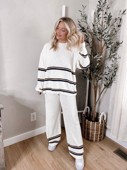 Talley Striped Knit Set Final Sale