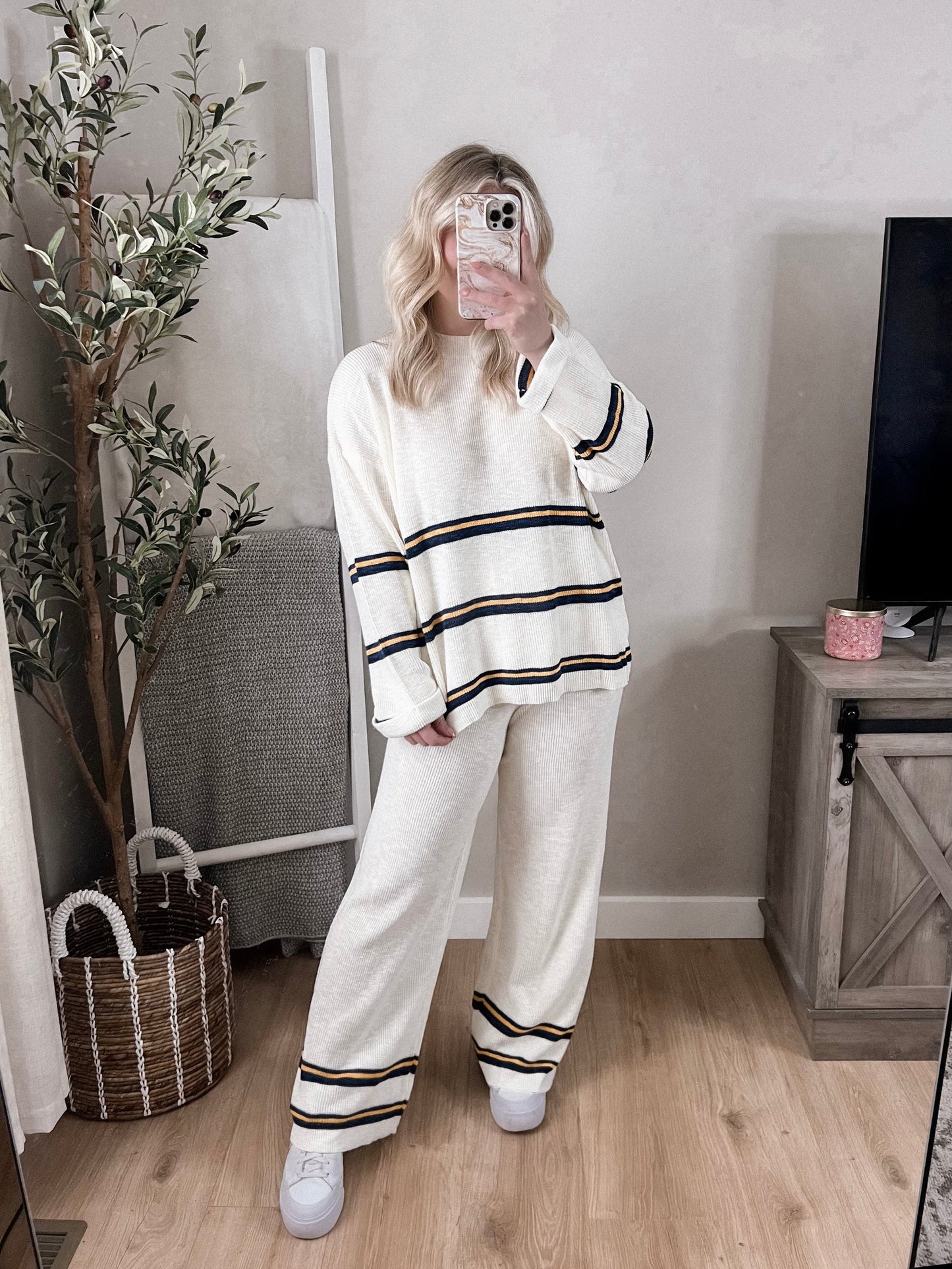 Talley Striped Knit Set Final Sale