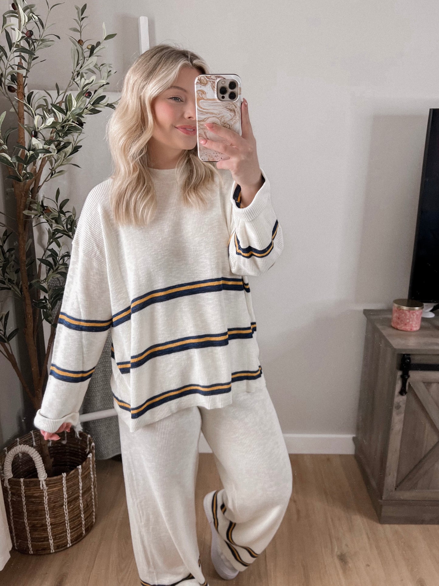 Talley Striped Knit Set Final Sale