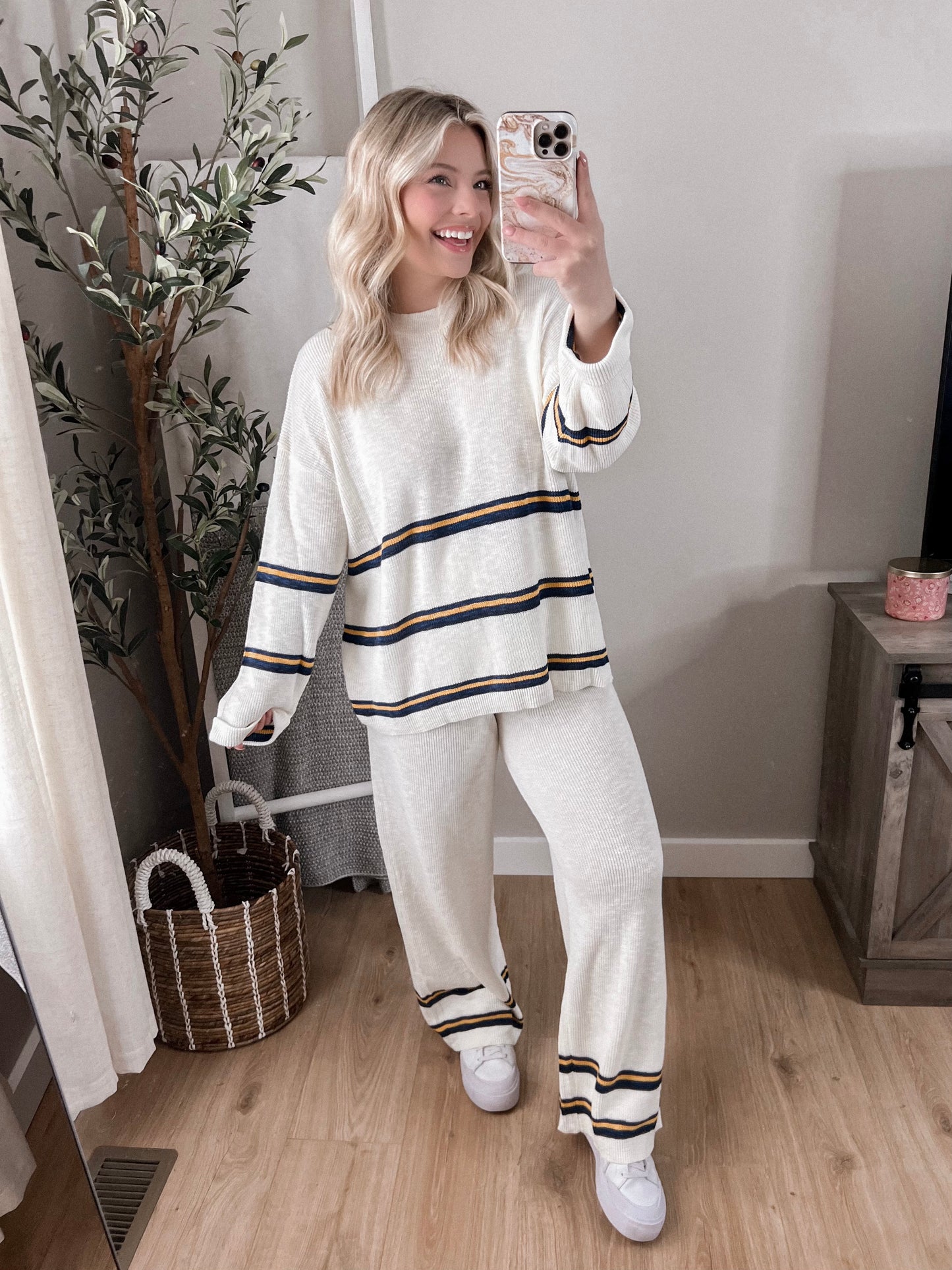 Talley Striped Knit Set Final Sale