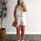 Palm House Embroidered Short Set