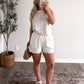 Palm House Embroidered Short Set
