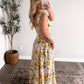 Citrus Grove Floral Midi Dress