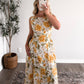 Citrus Grove Floral Midi Dress