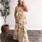 Citrus Grove Floral Midi Dress