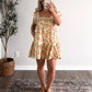 Peach Petal Floral Dress