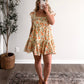 Peach Petal Floral Dress