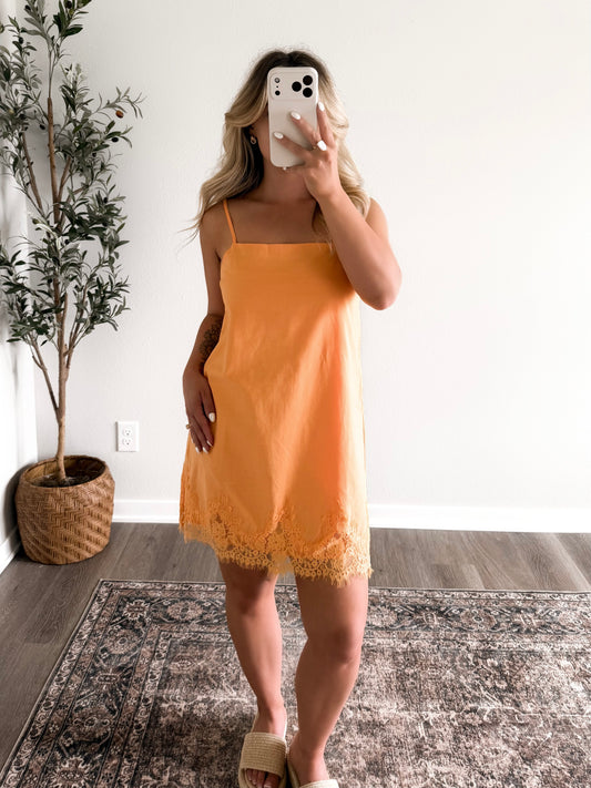 Sunset Sangria Lace Dress