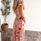 Aperol Spritz Sunset Midi Dress