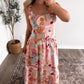 Aperol Spritz Sunset Midi Dress