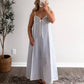 Saltwater Striped Midi Dress