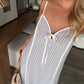 Saltwater Striped Midi Dress