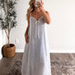 Saltwater Striped Midi Dress