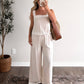 White Sand Linen Pant Set