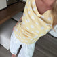 Summer Spritz Polka Dot Top / Yellow
