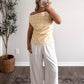 Summer Spritz Polka Dot Top / Yellow