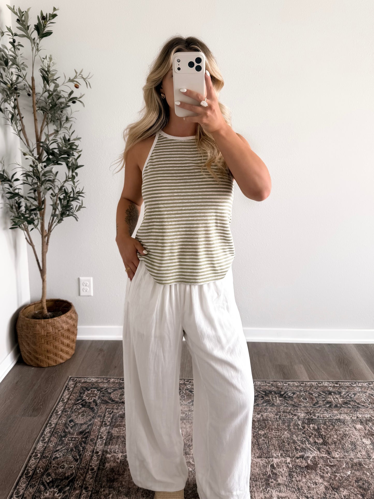 Kiwi Crush Striped Tank