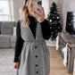 Out On The Town Tweed Overall Dress Final Sale