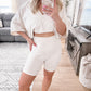 Kay Biker Shorts - Cream Final Sale