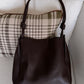 Ledger Leather Tote Bag / Chocolate (Restocking 10.13)