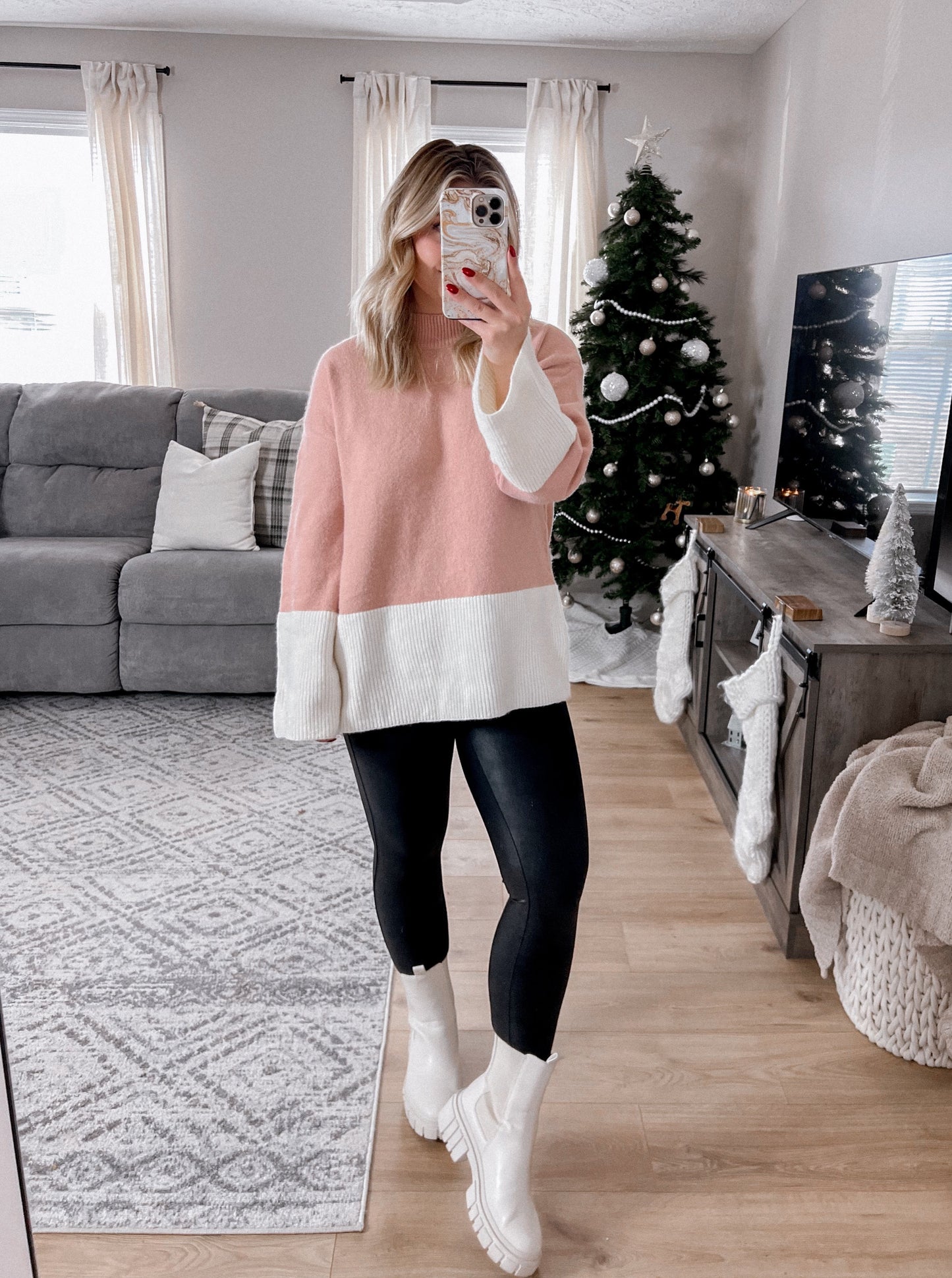 Blushing In Love Knit Sweater Final Sale s