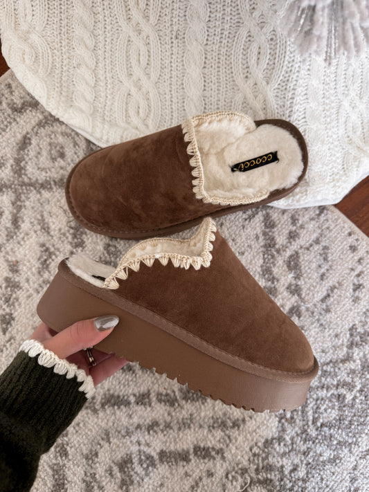 Biscotti Sherpa Platform Slipper