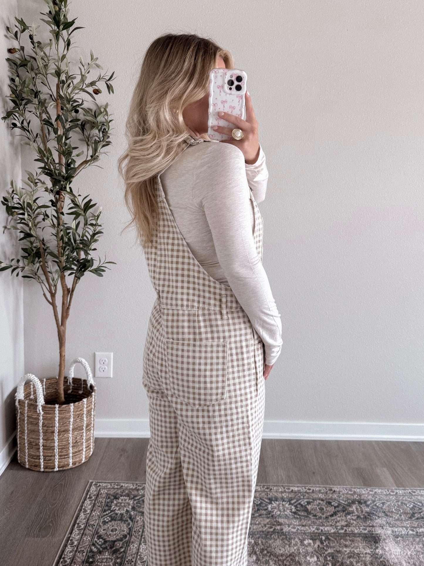 Farm Gingham Relaxed Overalls (Restocking Late October)