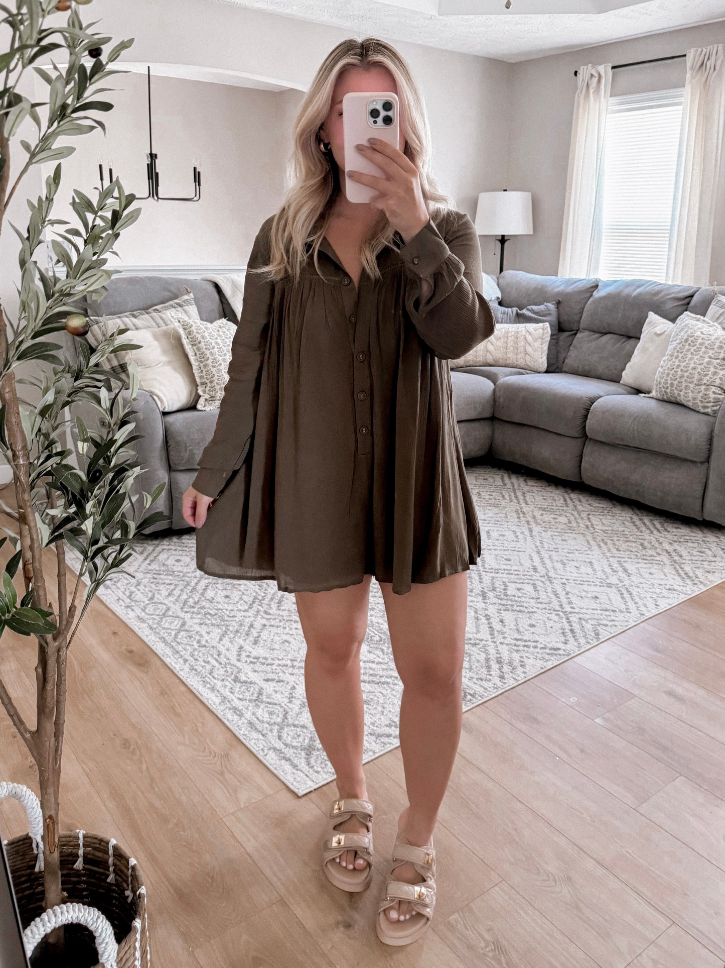 Haleigh Button Down Romper Final Sale