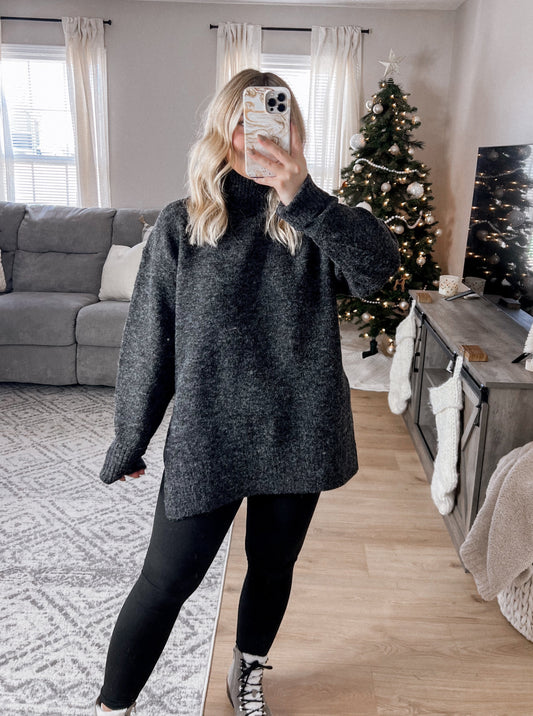 Cozy Up High Neck Sweater Final Sale