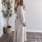 Heritage Vintage Floral Midi Dress / Cream Rose
