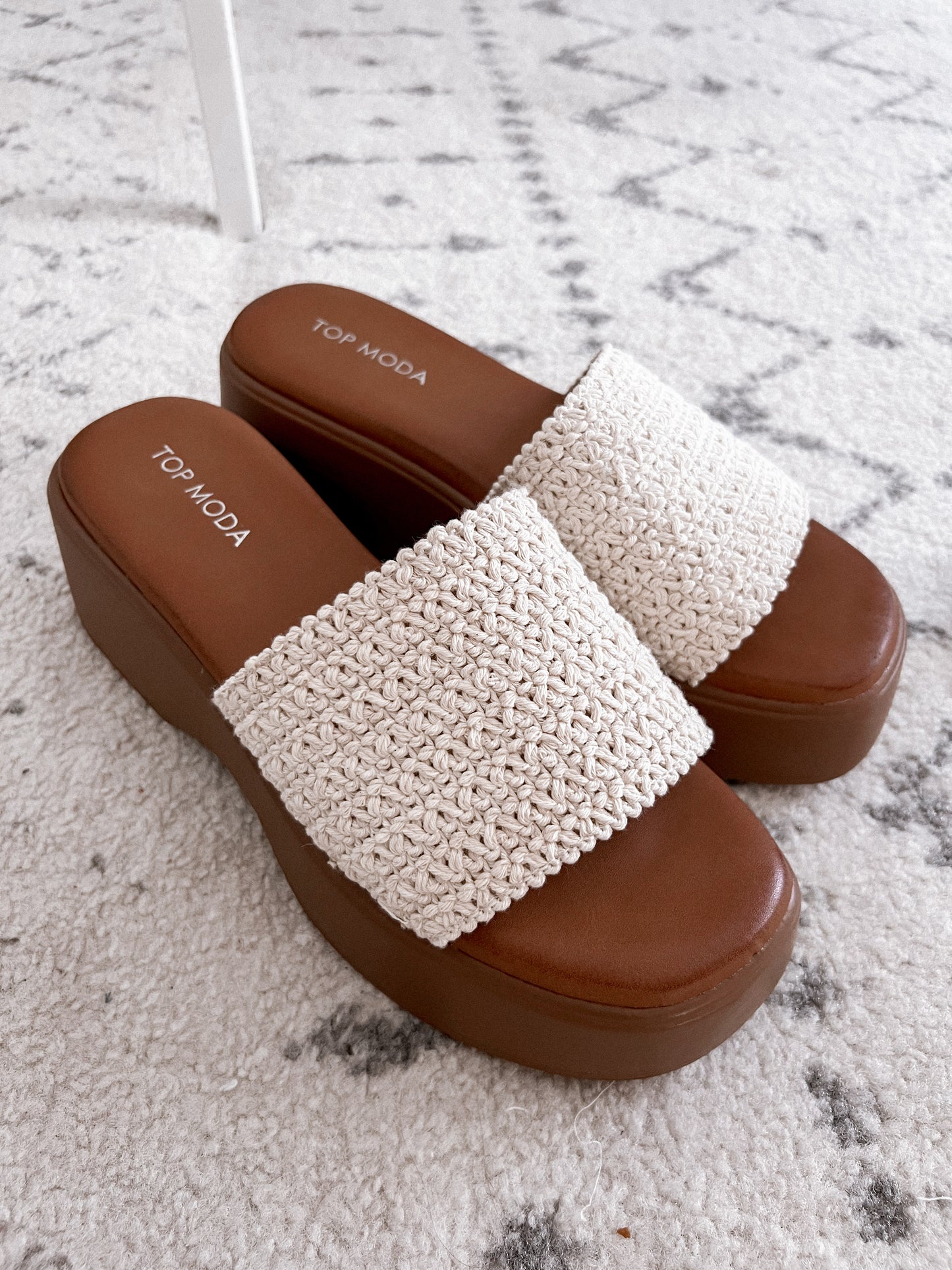 Baylee Crochet Platform Sandal Final Sale