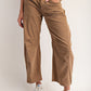 Caramel Corduroy Barrel Pants