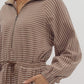 Morning Mocha's Striped Romper