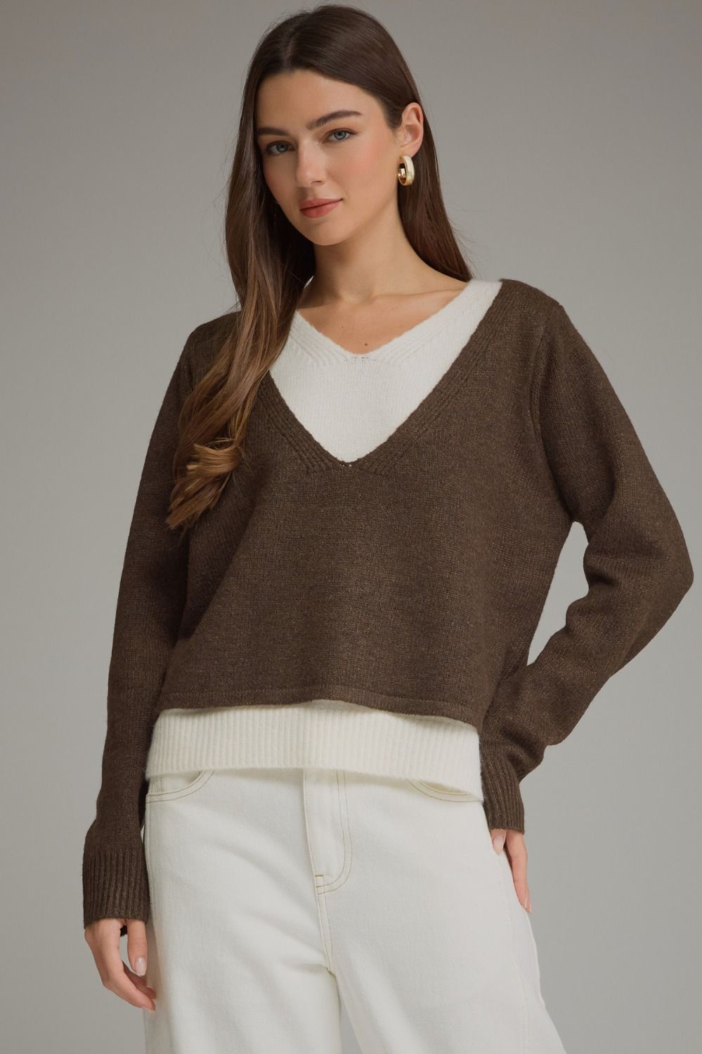 Quiet Hour Knit Sweater / Brown (PREORDER EST SHIP 10.7)