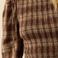 Leaves Falling Plaid Smocked Top (Restocking Soon)