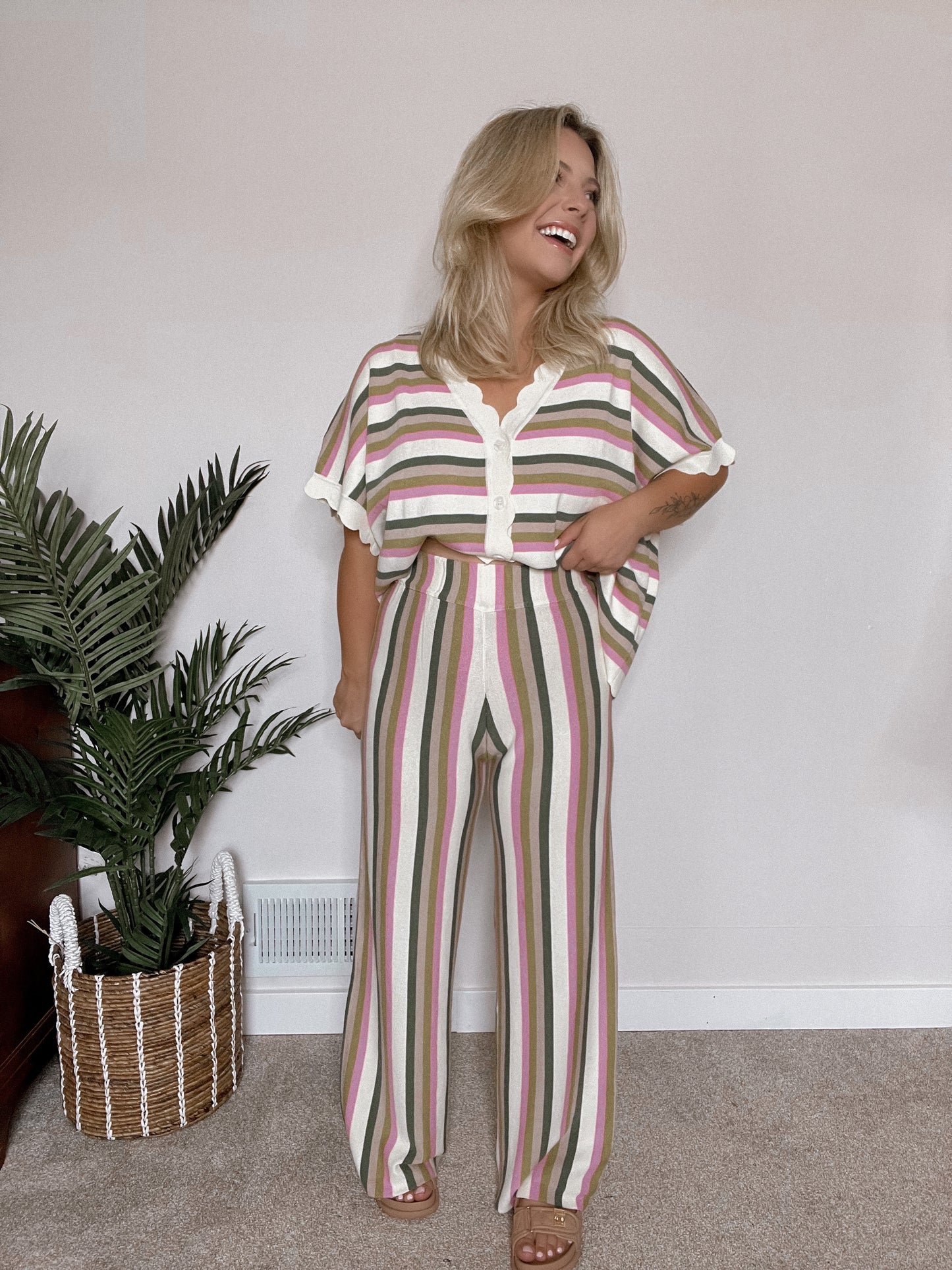 Never Bored Striped Pants Final Sale